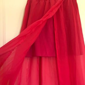 ✨CLEARANCE✨Sheer skirt with built in mini!